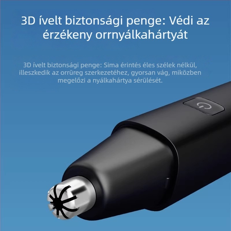 Újratölthető automata orrszőr-trimmel, férfiak és nők számára