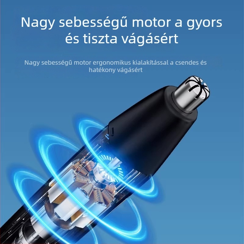 Újratölthető automata orrszőr-trimmel, férfiak és nők számára