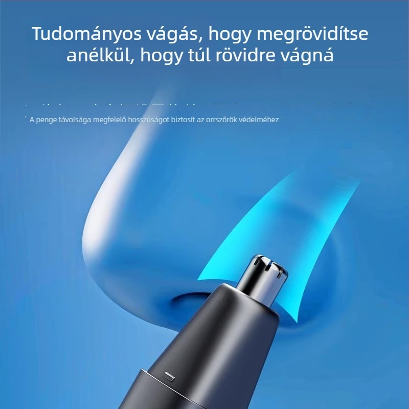 Újratölthető automata orrszőr-trimmel, férfiak és nők számára