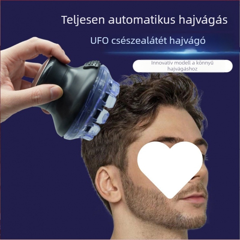 Otthoni használatra szánt férfi elektromos hajvágó, teljesen mosható, UFO-stílusú, hordozható