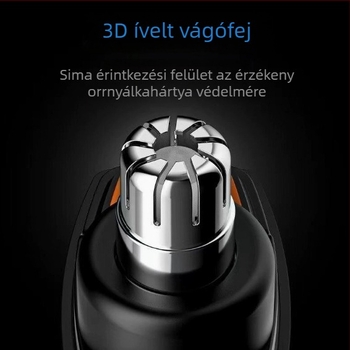 Férfi orrszőr-vágó, hordozható orr-tisztító, elektromos, újratölthető