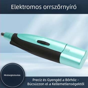 Elektromos orrszőrszál-nyíró, akkumulátoros működésű, férfiak és nők számára