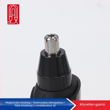 Új akkumulátoros férfi orrszőrnyíró készlettel és USB töltőkábellel, tisztító kefével