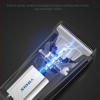 SID RC607 intelligens elektromos hajvágó, 10W, kettős használat: töltés és csatlakozás, titán penge