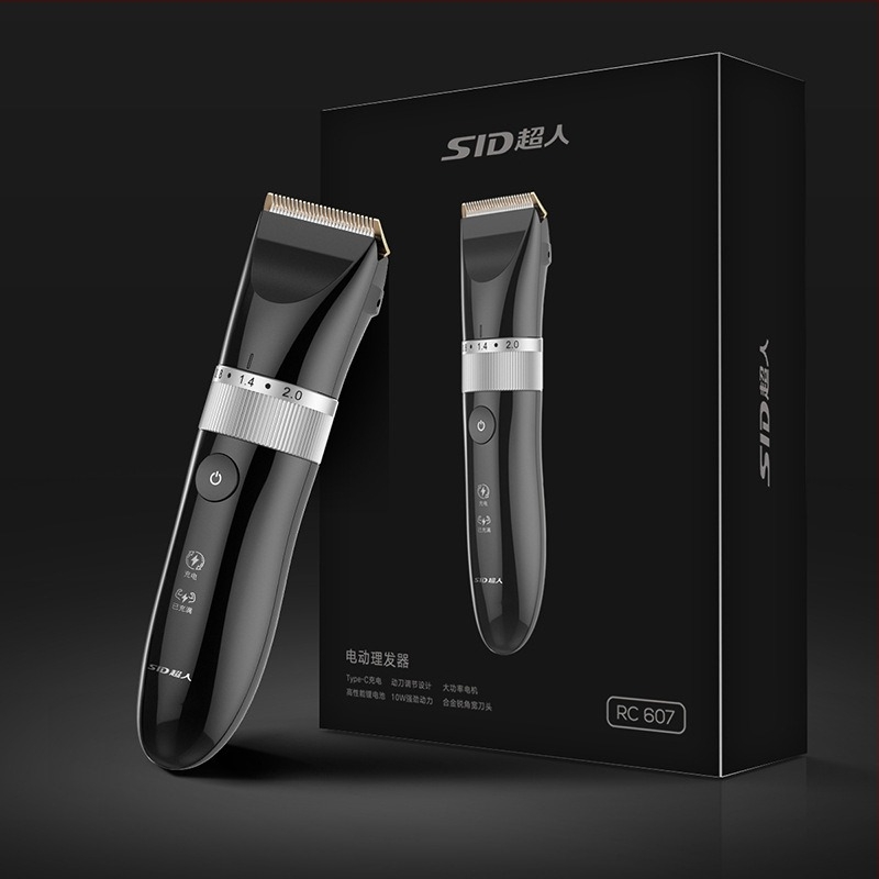 SID RC607 intelligens elektromos hajvágó, 10W, kettős használat: töltés és csatlakozás, titán penge