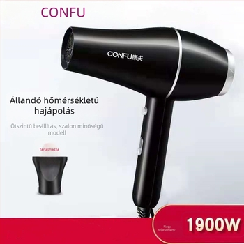 Kangfu 5922 nagy teljesítményű hajszárító forró és hideg levegővel, 1900W, szalon és otthoni használatra