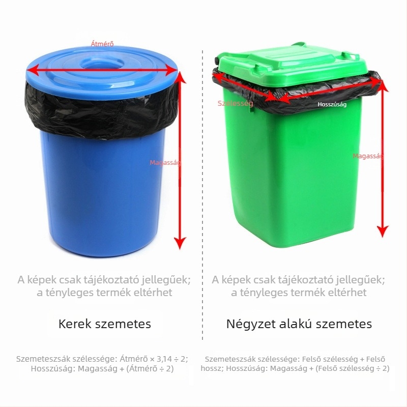 Fekete extra-nagy, vastag lapos szájú szemeteszsákok kereskedelmi használatra, szállodák számára