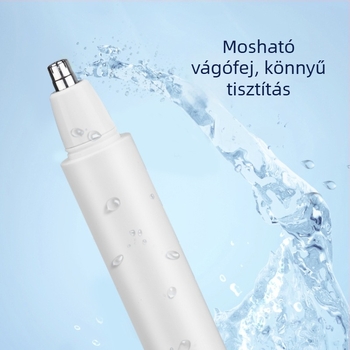 SHINON USB-töltéses kompakt orr- és fül szőrzetvágó, uniszex, hordozható, alumíniumötvözetből