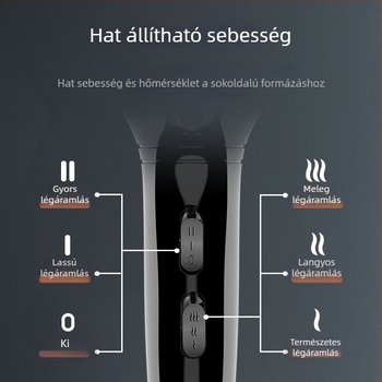 Model 8921 Nagy teljesítményű hajszárító meleg és hideg levegővel, otthoni és fodrászati használatra