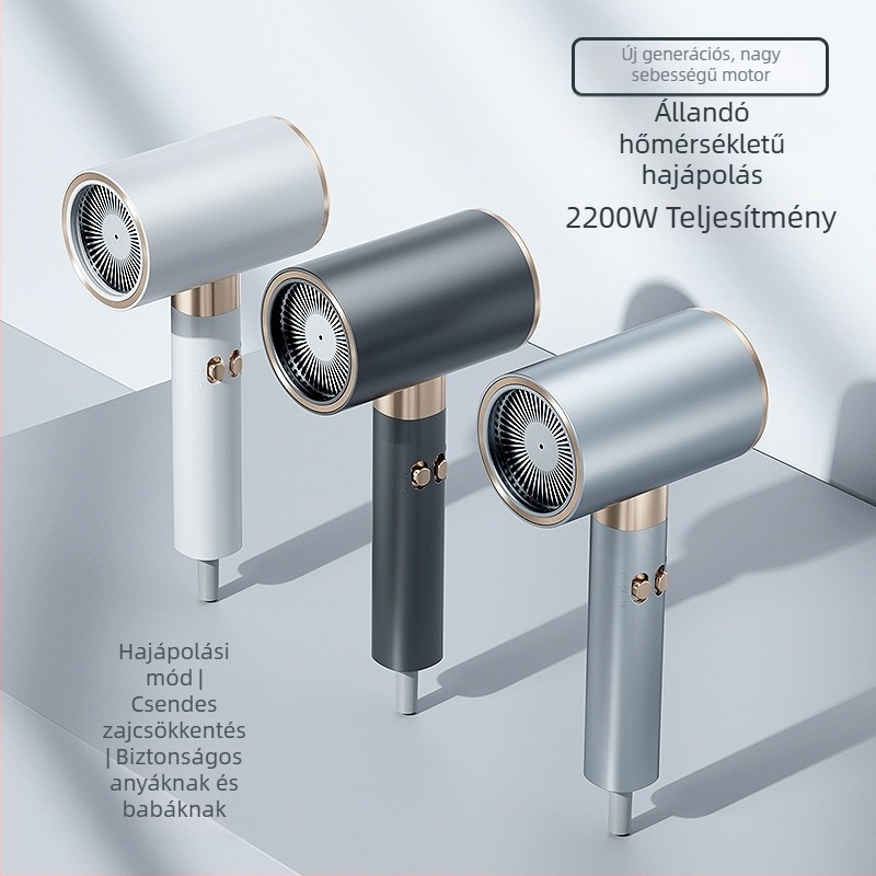 Mingyu ds55 2200W hajszárító, DC motor, hideg/forró levegő, 4 sebesség, túlmelegedés elleni védelem, UV bevonatú burkolat, merev fogantyú