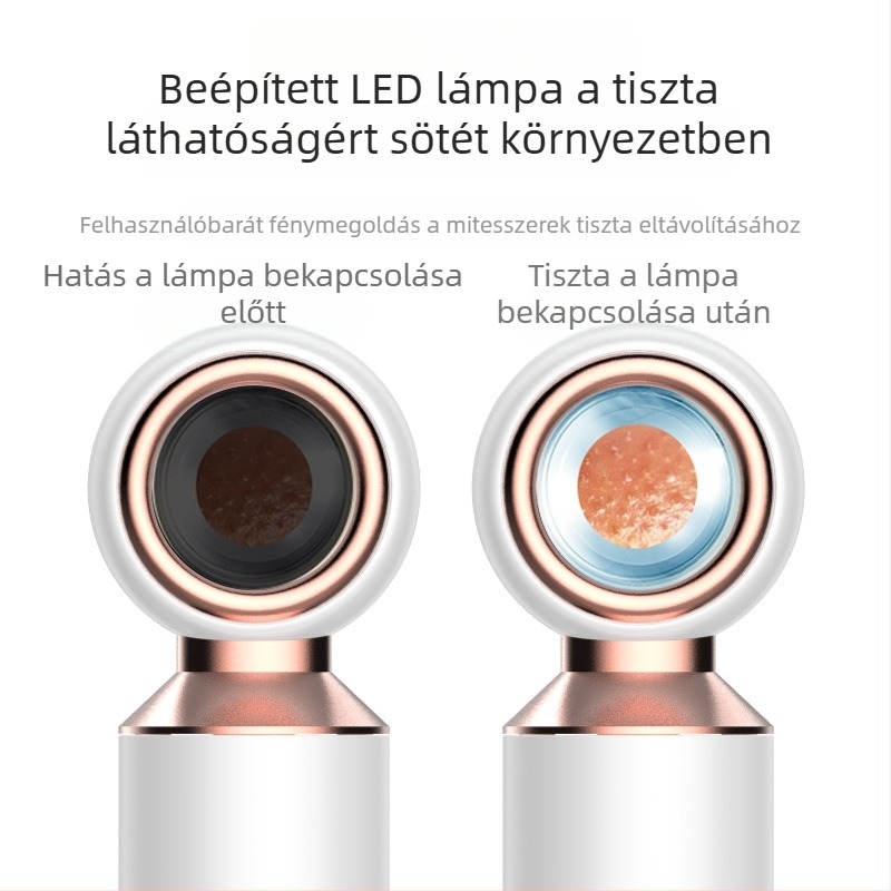 Látható elektromos mitesszer-eltávolító készülék erős szívóerővel, pórus tisztító és akne-eltávolító eszköz