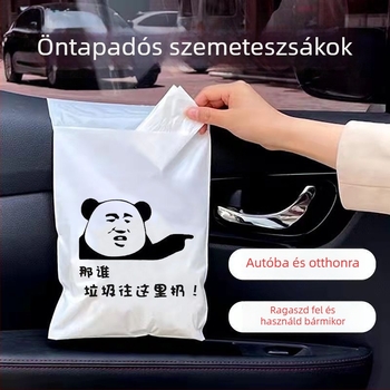 Asztali ragasztós szemeteszacskó gyerekeknek, kis méret, iskola és iroda számára