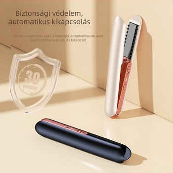 USB mini vezeték nélküli hajvasaló és göndörítő – 2 az 1-ben