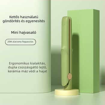 Mini elektromos hajvasaló – kettős funkciójú, kompakt lapos vas a göndörítéshez és a haj formázásához