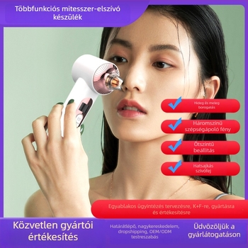 Az arcbőrre tervezett feketefej eltávolító készülék – mély pórustisztítás forró és hideg kompresszióval és habos tisztítással