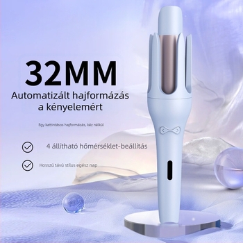 32 mm-es automata göndörítővas – nagy hullámok, hosszú tartás, kíméli a hajat, elektromos