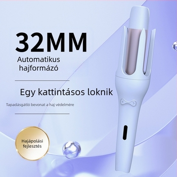 32 mm-es automata göndörítővas – nagy hullámok, hosszú tartás, kíméli a hajat, elektromos