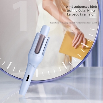32 mm-es automata göndörítővas – nagy hullámok, hosszú tartás, kíméli a hajat, elektromos