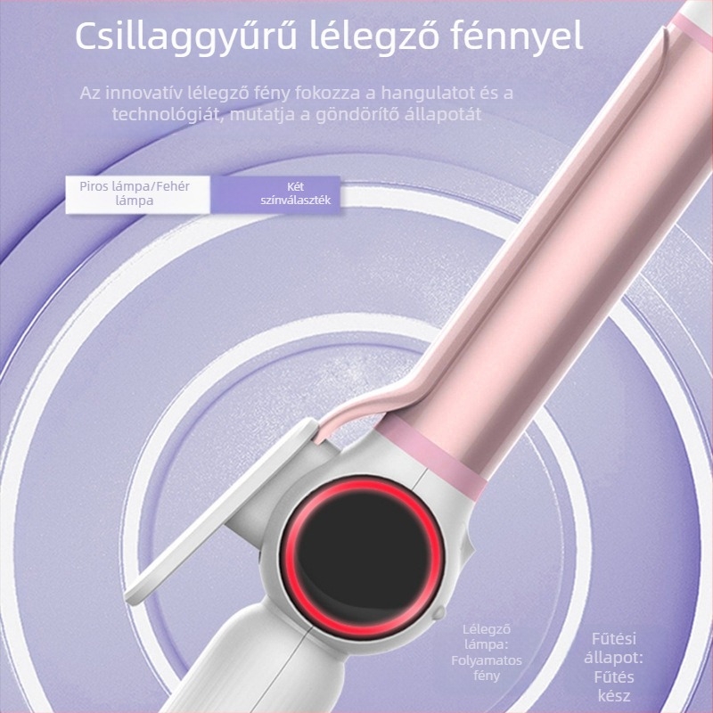 Három az egyben, vezeték nélküli ionos göndörítő – gyors felmelegedés magas hőmérsékleten, USB töltés