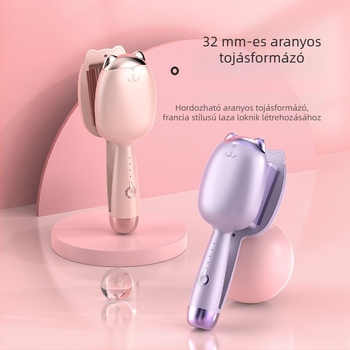 Macska tappancs formájú tojás alakú göndörítő, mintázat vízhullámmal