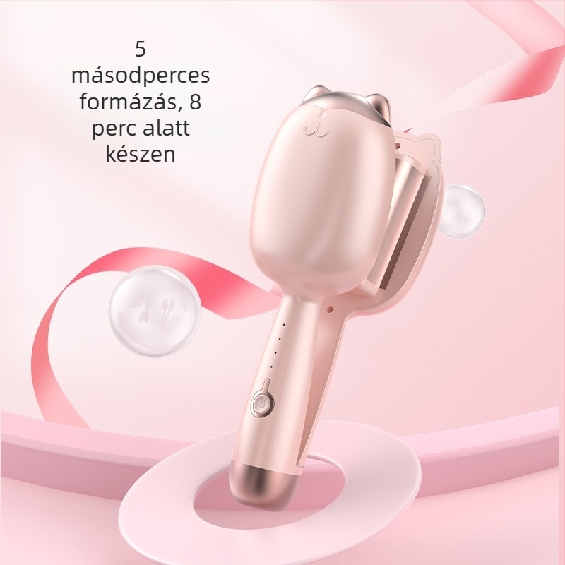 Macska tappancs formájú tojás alakú göndörítő, mintázat vízhullámmal