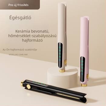 Negatív ionos hajvasaló és göndörítő, hordozható, otthoni használatra, turmalin kerámia cső 21–30 mm