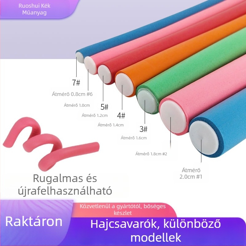 Hőszigetelt hideg dauer hengerek hajformázáshoz, fodrászati eszközök, habtekercsek, kíméletes dauer