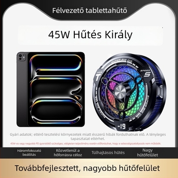 Új 2025‑ös tablet hűtő digitális kijelzővel, AI hőmérséklet-szabályozás, 45W teljesítmény, csendes működés, kompatibil iPadhez