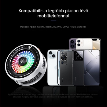 K3 mobiltelefonhűtő AI hőmérséklet-vezérléssel és négyfokozatú állítható üzemmóddal