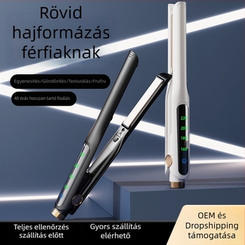 Kerámia bevonatú, 2–in–1 hajvasaló és göndörítő, automatikus kikapcsolás funkcióval, kompakt lapos vas