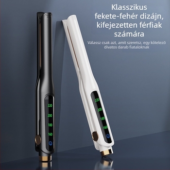 Kerámia bevonatú, 2–in–1 hajvasaló és göndörítő, automatikus kikapcsolás funkcióval, kompakt lapos vas