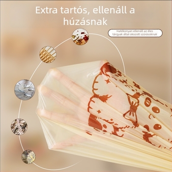 Okays mellény-stílusú szemeteszsákok, szakadásmentes, megerősített, fogantyúval, otthoni használatra, nagy méretű tisztítózsákok a nappalira és a konyhába