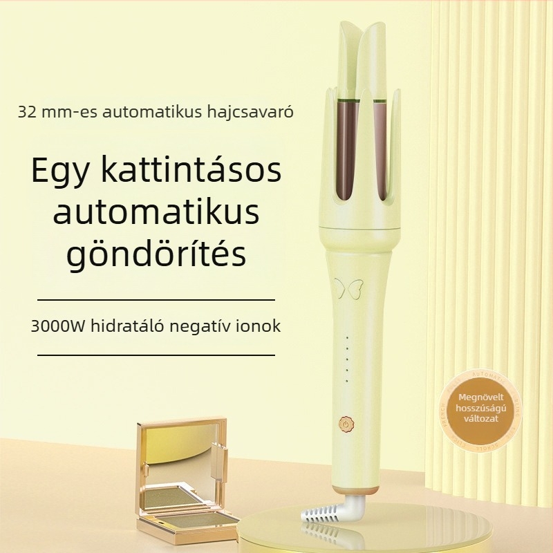 Barázdált hullámosító vas, elektromos hajvas, amely nem károsítja a hajat, negatív ionokkal, 3 perces formázás