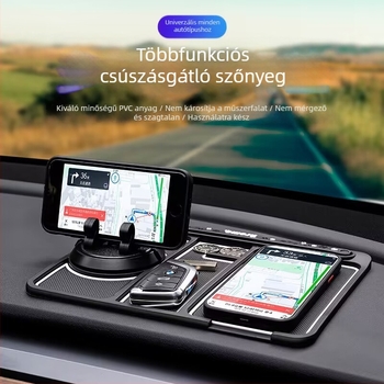 Autótelefon-tartó – kreatív, multifunkcionális tartó a műszerfalra navigációhoz, univerzális csúszásgátló párna