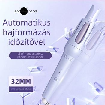 Új teljesen automata hajsütővas, 32 mm-es hengérrel, nagy göndörök és hullámok, kíméli a hajat, alacsony energiafogyasztás