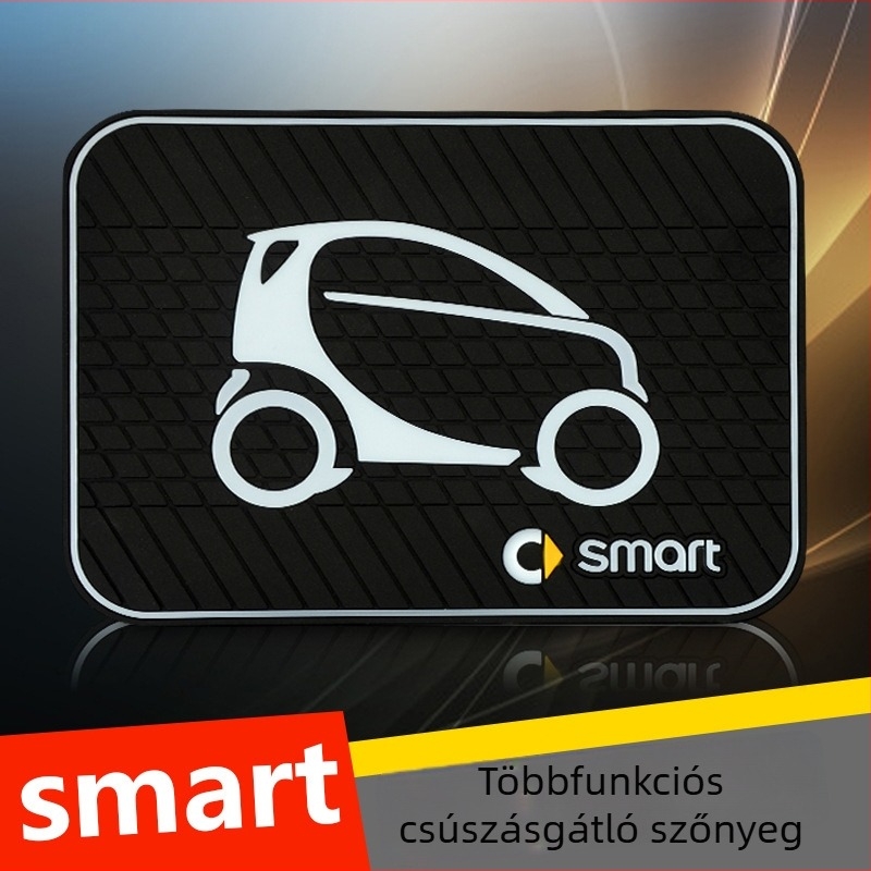 Mercedes‑Benz Smart Fortwo számára készült szilikon anti-slip tárolómat, gumírozott telefon-tartó