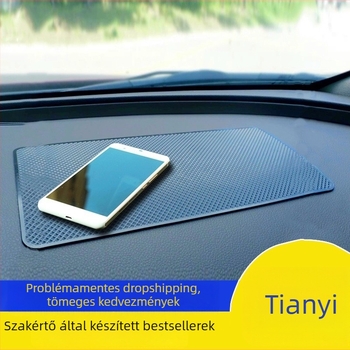 Szilikonból készült autótelefon anti-slip matrac – középkonzol és műszerfal számára, hőálló, dekoratív és tároló párna