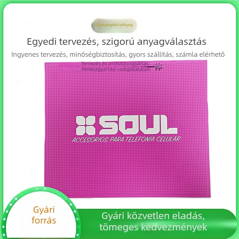 Személyre szabott autó középkonzol-matrac, hőmérséklet-tűrő, csúszásmentes, puha PVC anyagból, mintázat és logó testreszabható