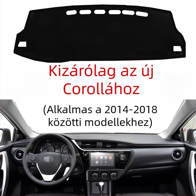 Szilikon napvédő matrac Corolla középső konzolhoz és műszerfalhoz (2014–2018 modell), első és hátsó ablakokhoz