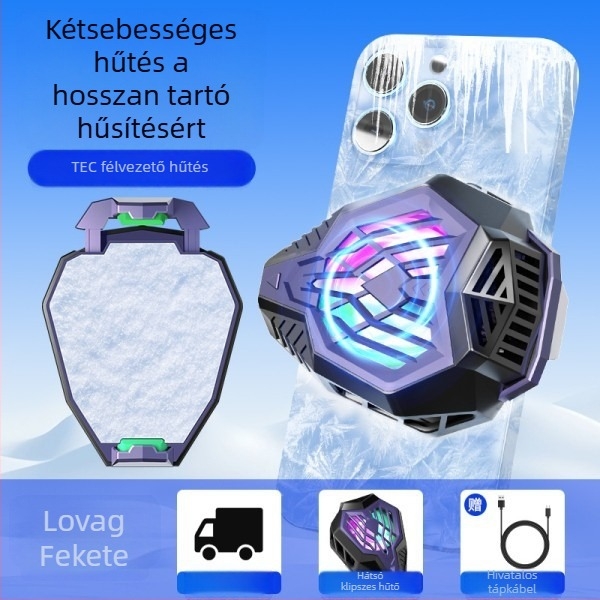 Telefon hűtőcsipesz félvezető hűtéssel, csendes, hőmérséklet-szabályozás, játékokra