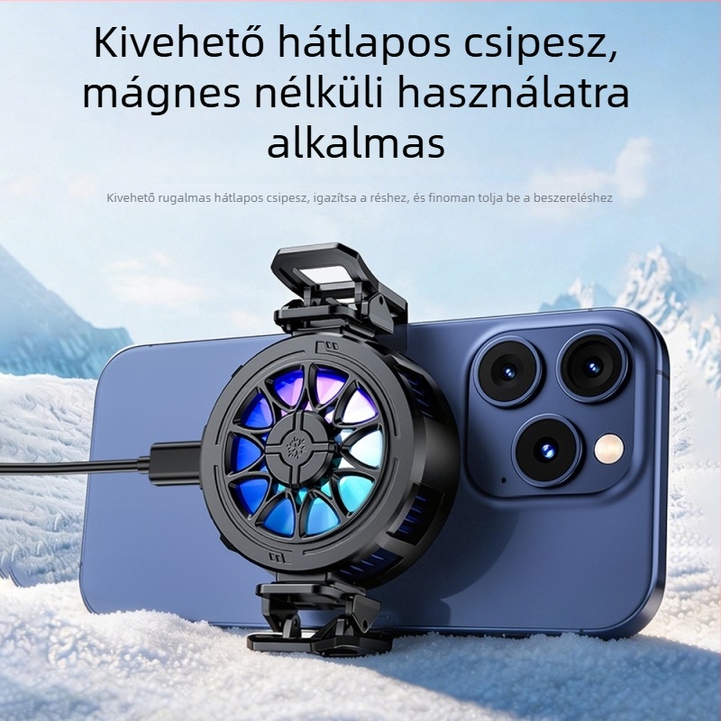Mágneses félvezető hűtő mobiltelefonhoz, halk hátsó klip a játékokhoz és élő közvetítéshez, univerzális tabletekhez