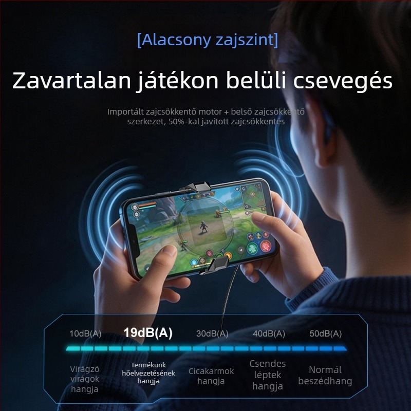 Mágneses félvezető hűtő mobiltelefonhoz, halk hátsó klip a játékokhoz és élő közvetítéshez, univerzális tabletekhez
