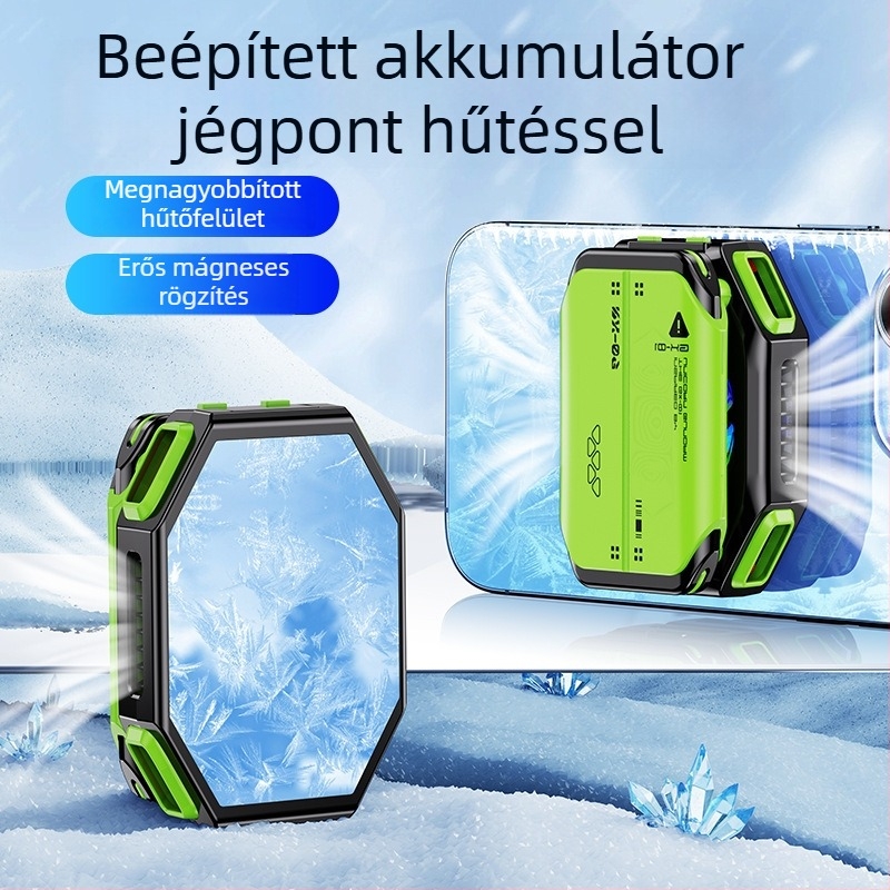 X111 mobiltelefon hűtő félvezető alapú hűtéssel, hosszú üzemidő, gyors hűtés, hőmérséklet-kijelző