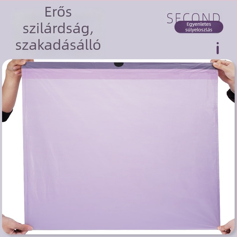 Húzós szemeteszsák háztartási használatra – vastag, tartós, konyha és nappali számára automatikus záródással