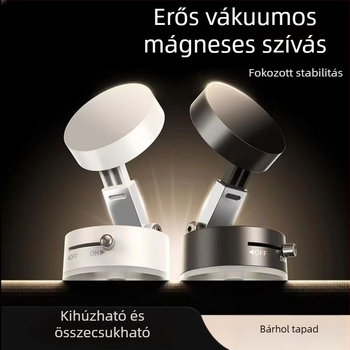 Autóba szerelhető telefon-tartó vákuumos-mágneses rögzítéssel navigációhoz