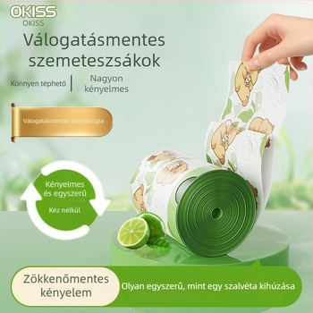 Háztartási szemeteszsákok, vastagítottak, szakadásállóak, fogantyúval, automatikus zárás, nagy méretű a konyhához