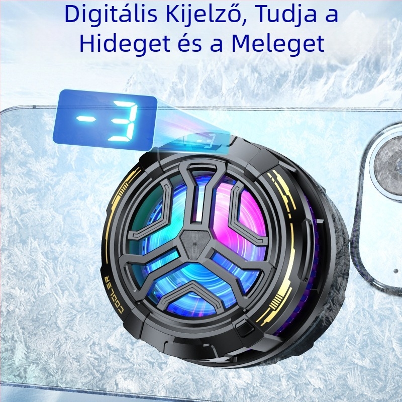 Új mágneses telefonhűtő – csendes hűtőradiátor, hátlapi félvezető klipek, e-sportokra és élő közvetítéshez