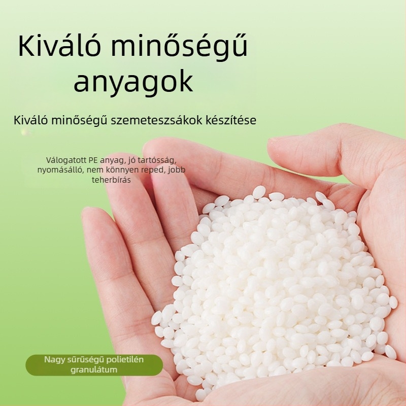 Egyszer használatos háztartási szemeteszsákok, 45×50 cm, síknyílású, vastagított és szakadásálló
