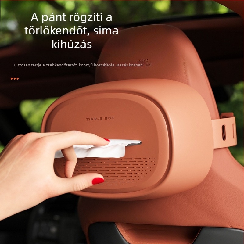 Szilikonból készült autózsepiatartó, a hátsó ülés hátuljára akasztható, belső dekorációs kiegészítő.