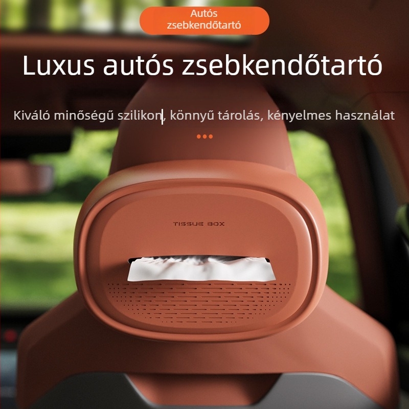 Szilikonból készült autózsepiatartó, a hátsó ülés hátuljára akasztható, belső dekorációs kiegészítő.